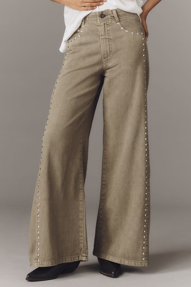 The Adi Mid-Rise Flare Novelty Pants by Pilcro #1