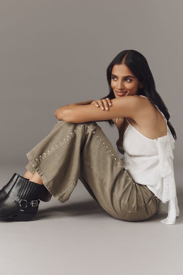 The Adi Mid-Rise Flare Novelty Pants by Pilcro #2