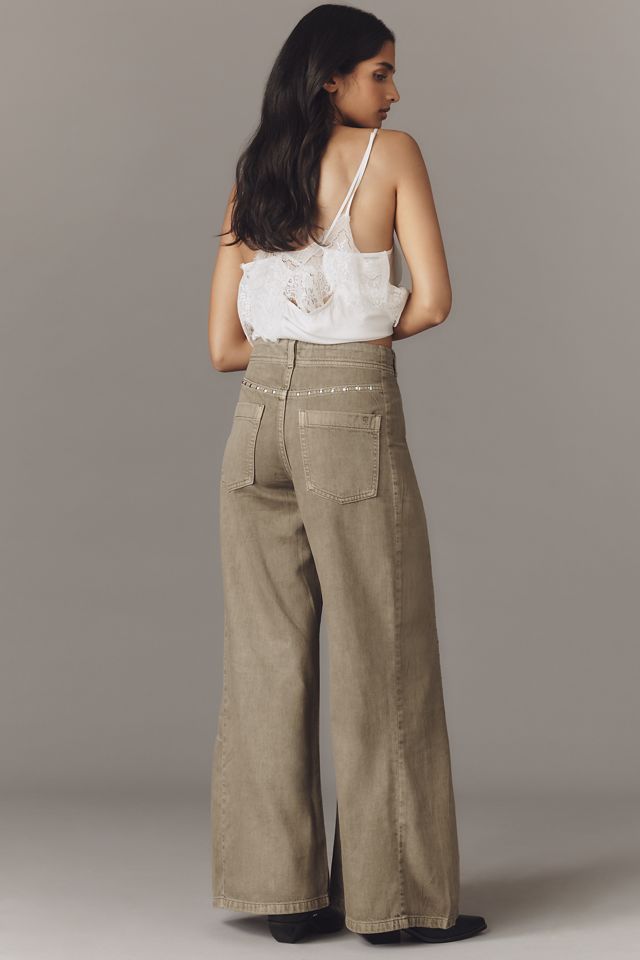 The Adi Mid-Rise Flare Novelty Pants by Pilcro #3