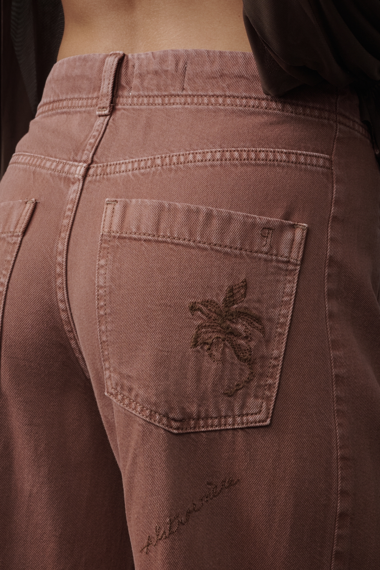 The Adi Mid-Rise Flare Novelty Pants by Pilcro