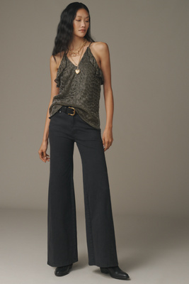 The Biker Mid-Rise Flare Pants by Pilcro product page