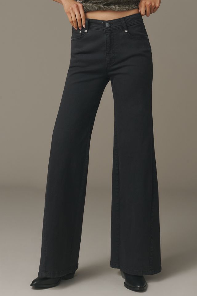The Biker Mid-Rise Flare Pants by Pilcro  #1