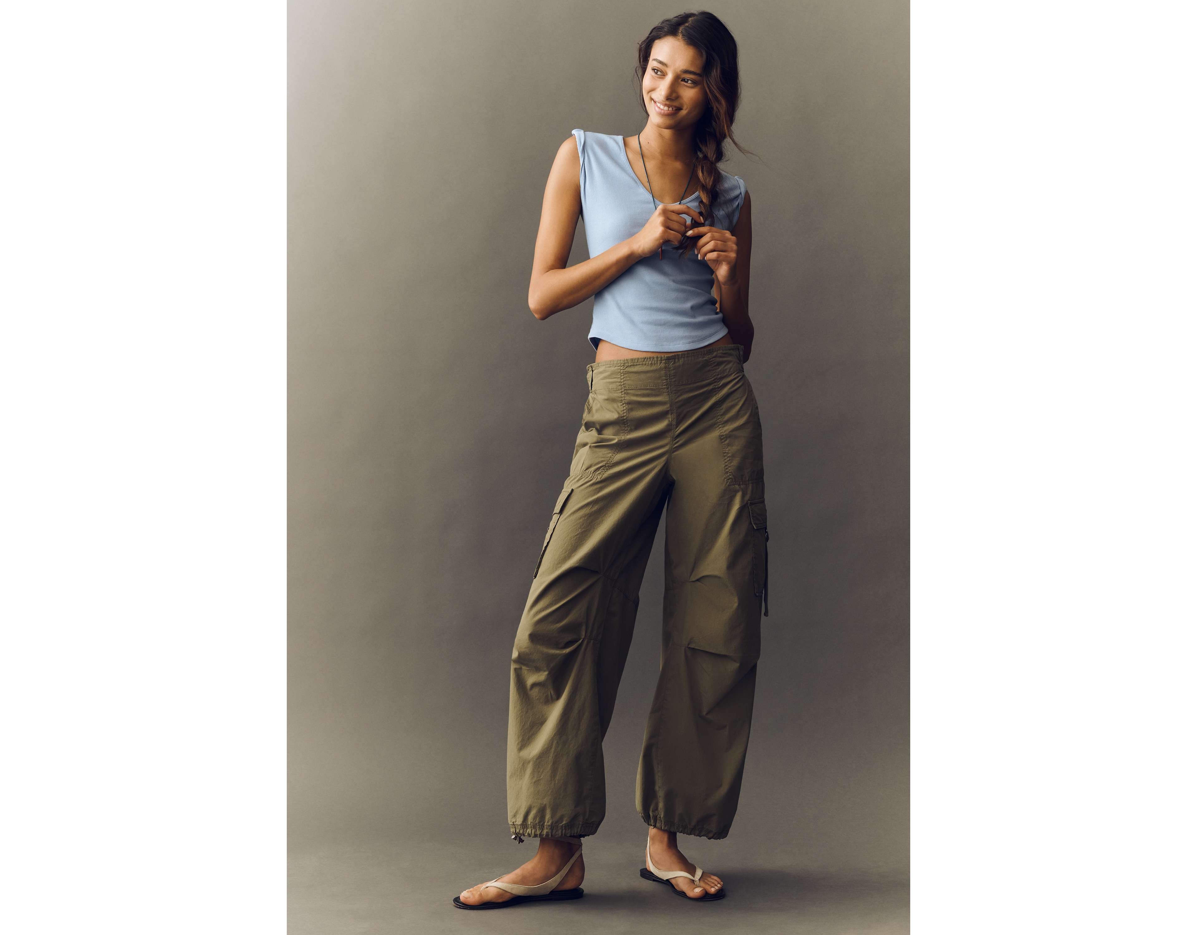 By Anthropologie Utility Parachute Pants