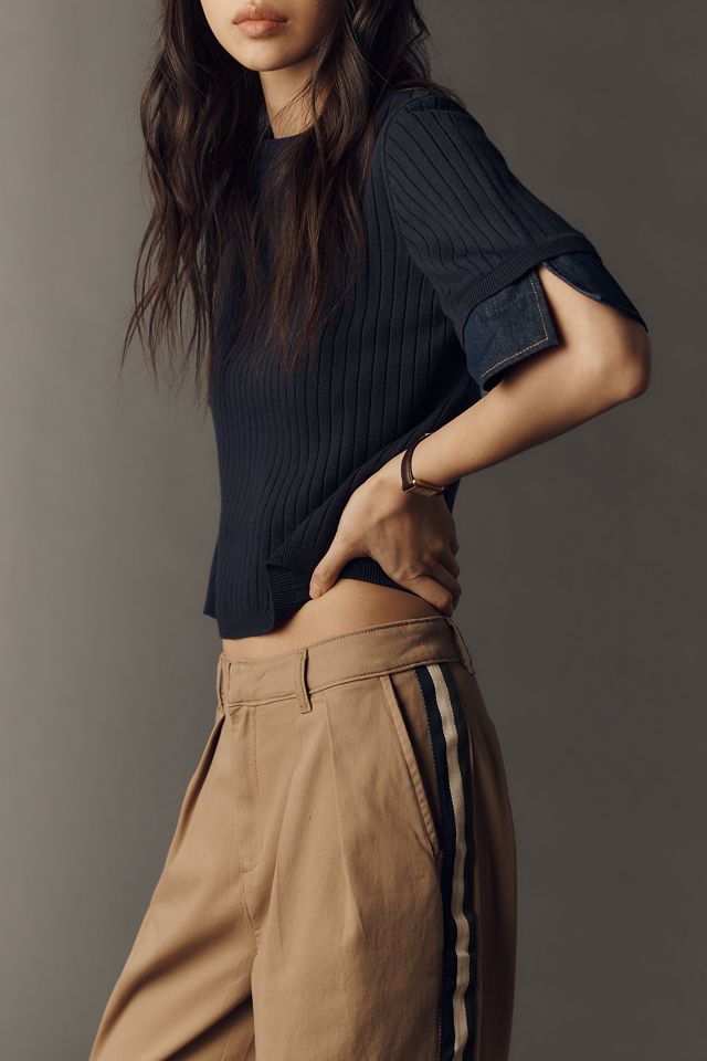 Maeve Pleated Track Trousers #1