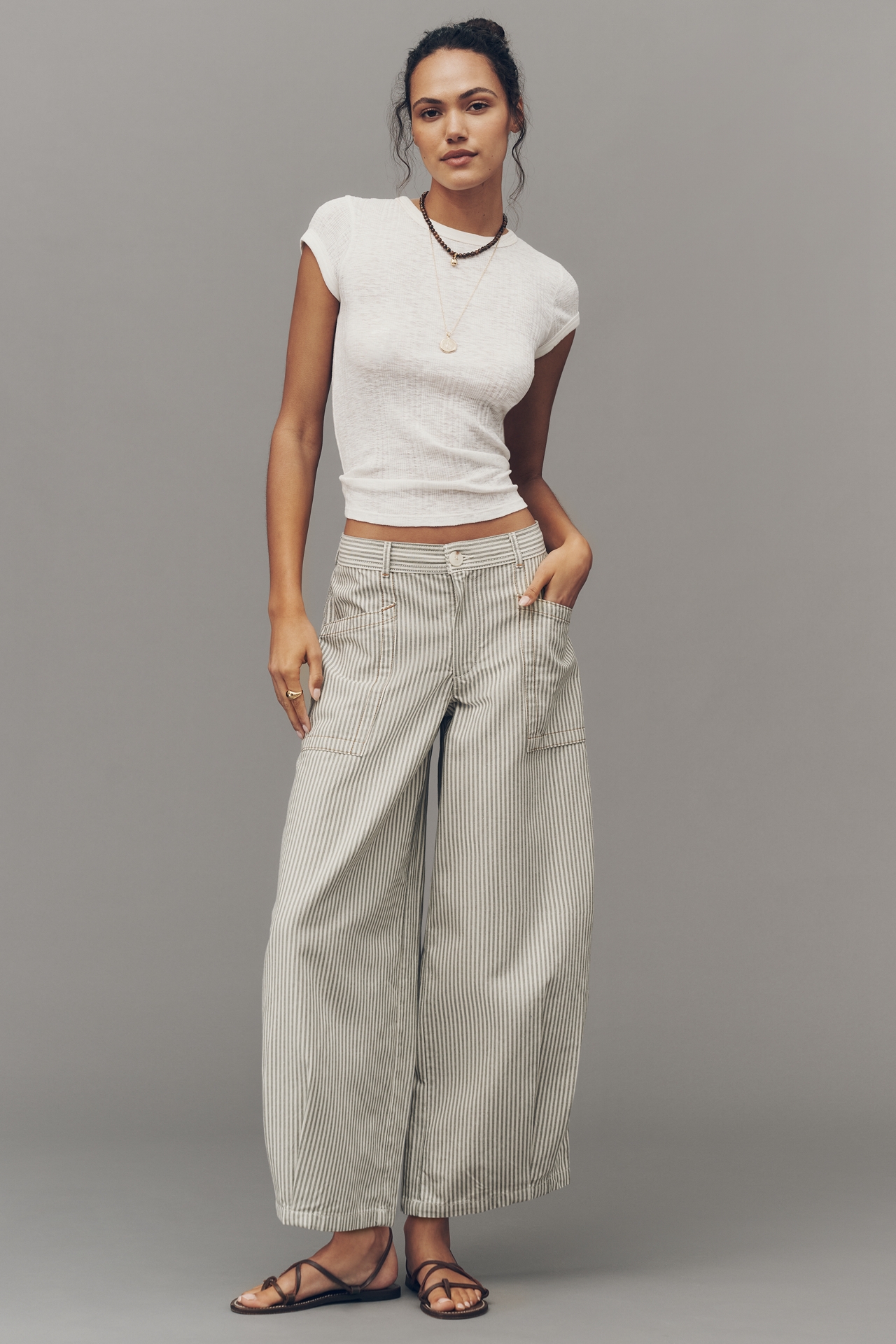 By Anthropologie Cotton Utility Pants