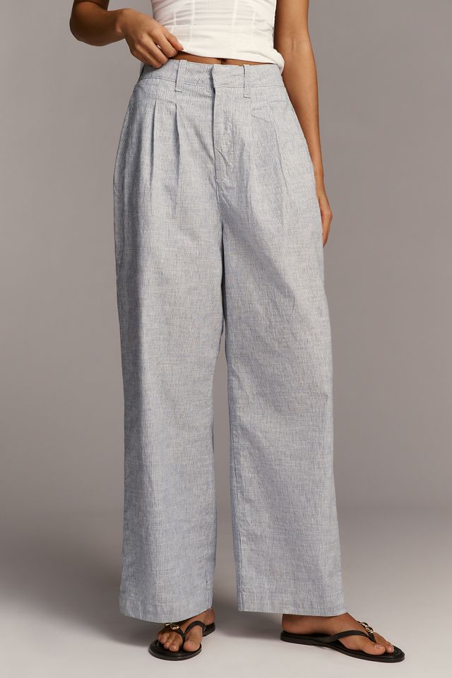 Maeve Provence Relaxed Pleated Pants #1