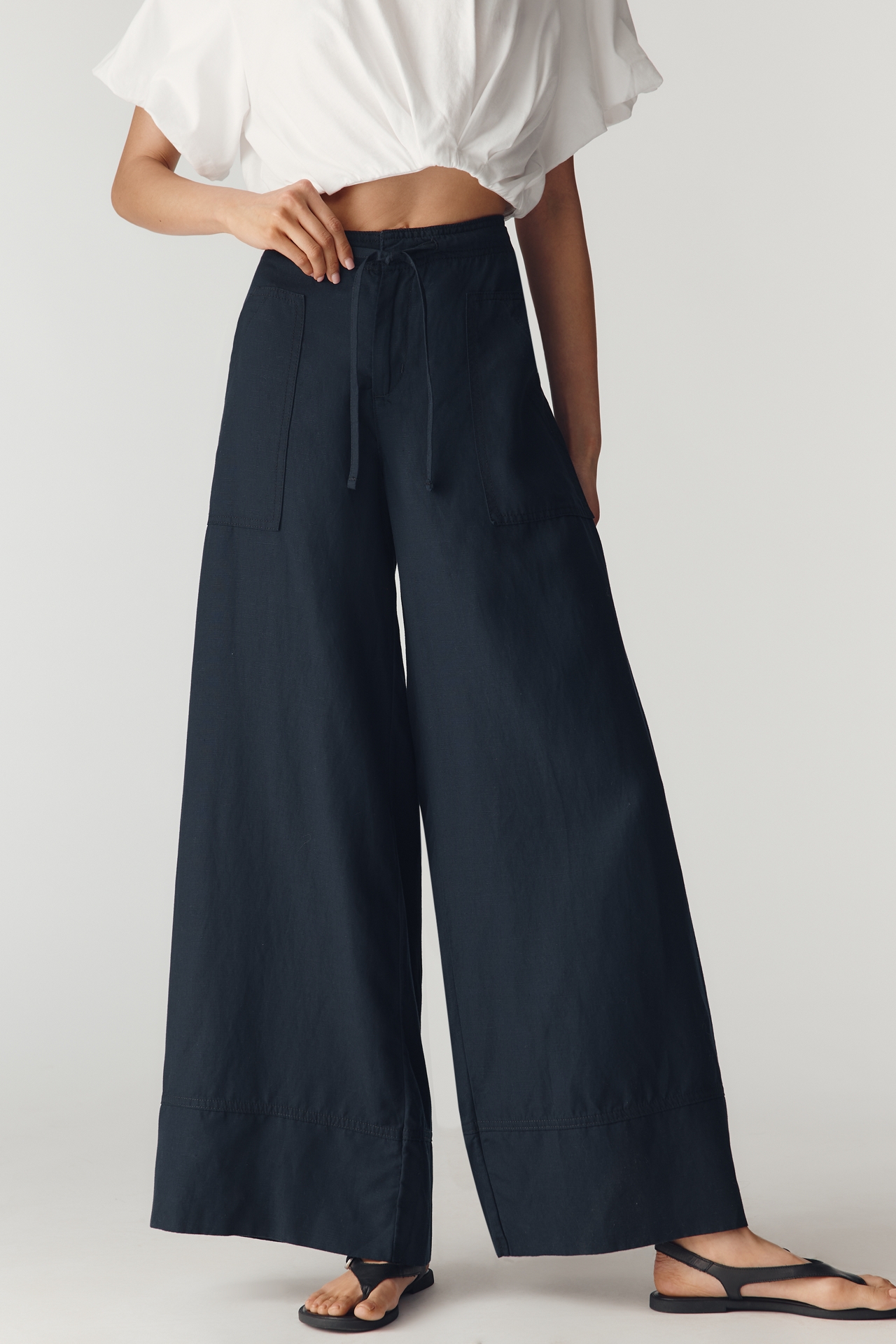 By Anthropologie The A-Line Wide Leg Trousers