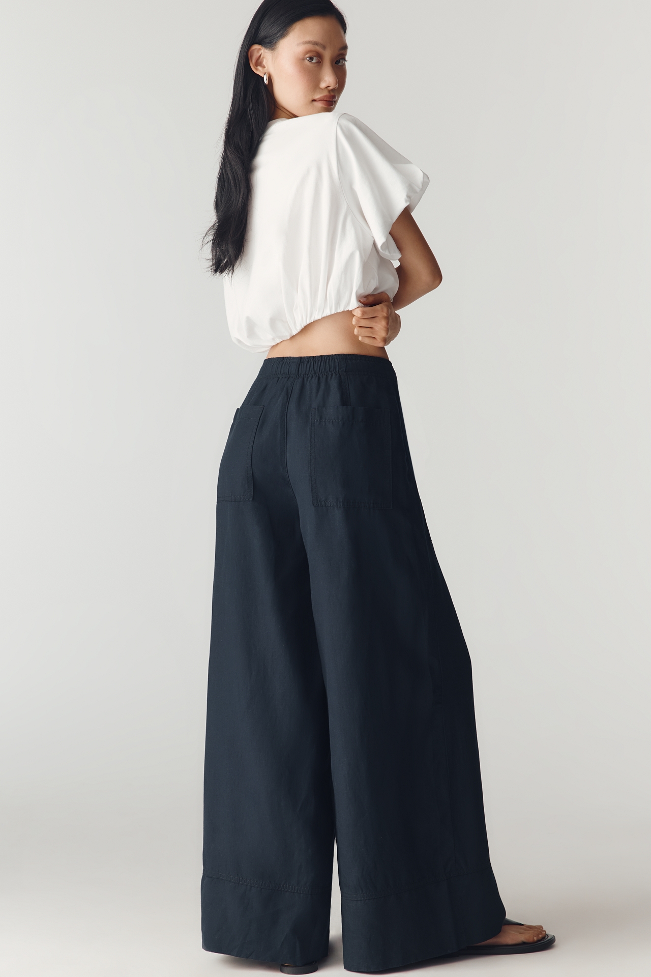 By Anthropologie The A-Line Wide Leg Trousers