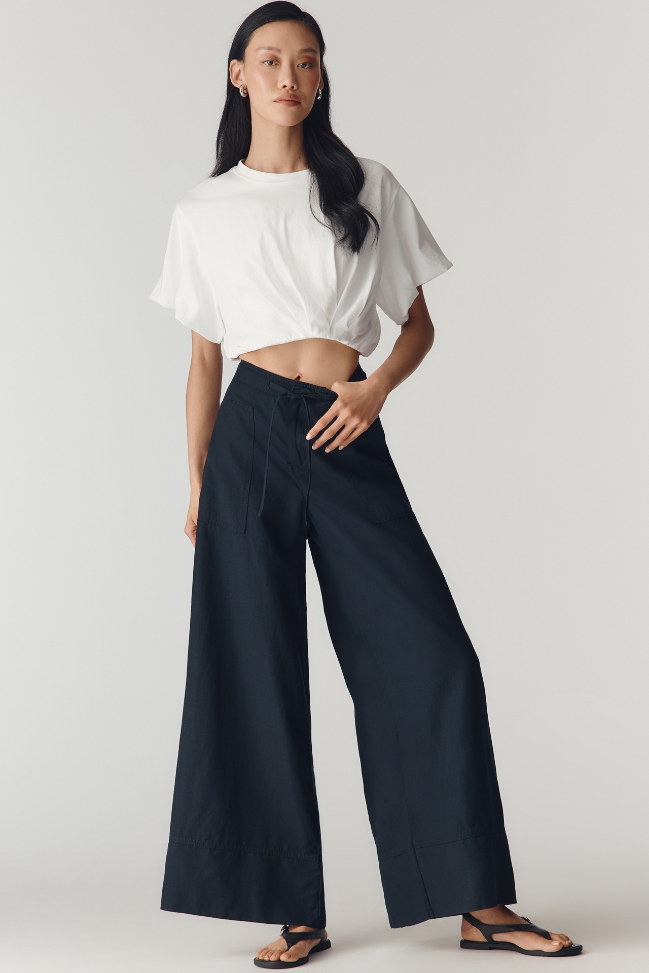 By Anthropologie The A-Line Wide Leg Trousers