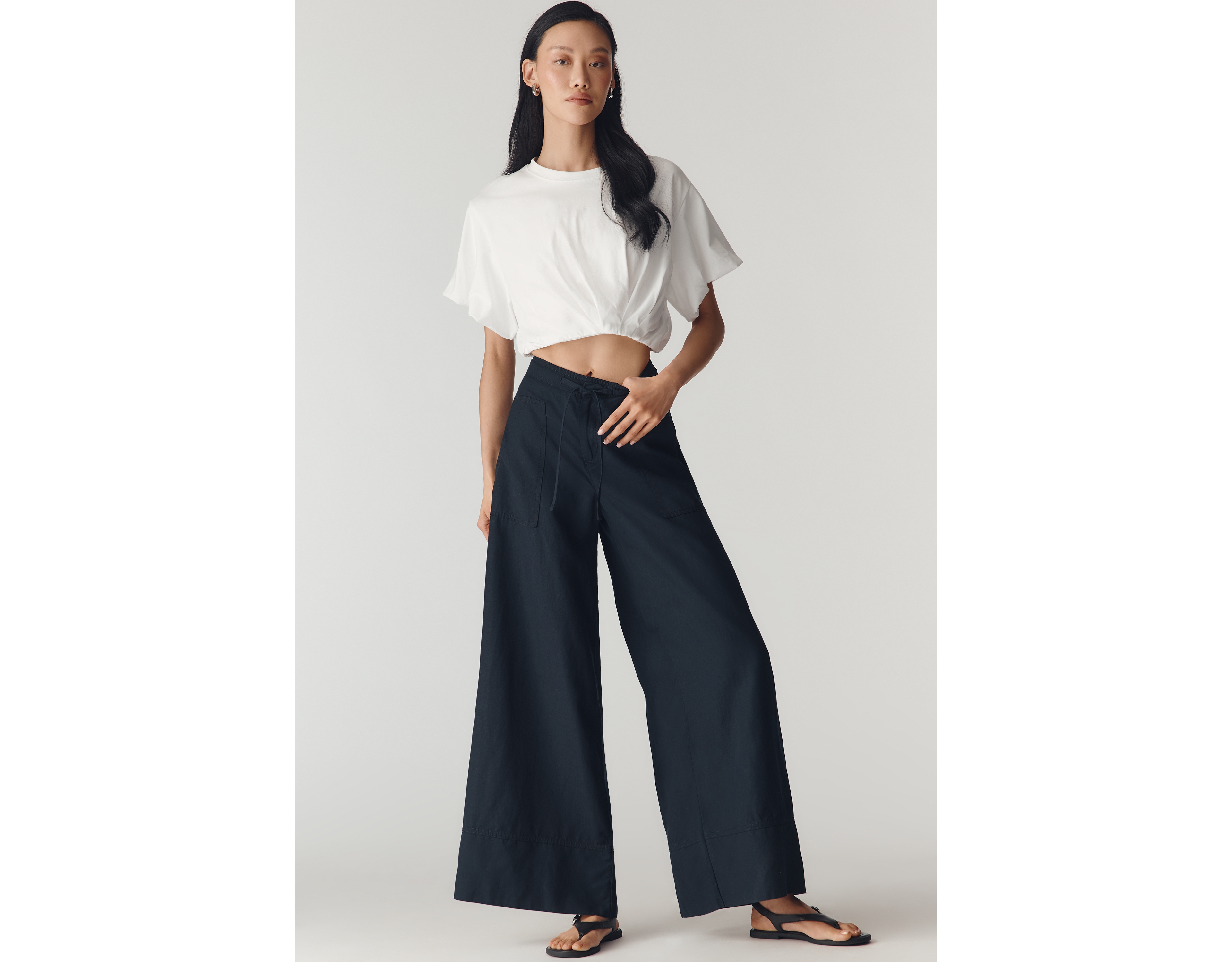 By Anthropologie The A-Line Wide Leg Trousers