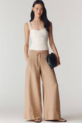 Pantalon à jambe large ligne A By Anthropologie