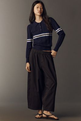 Maeve Cotton Linen Balloon Trousers