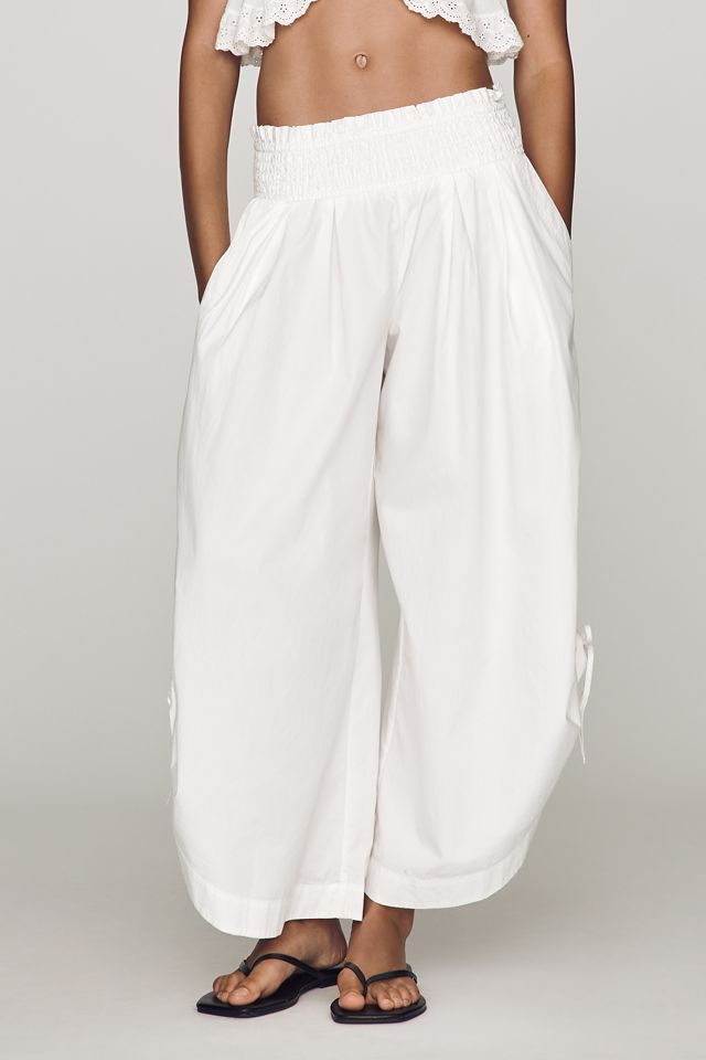 By Anthropologie Ruched Parachute Pants #1