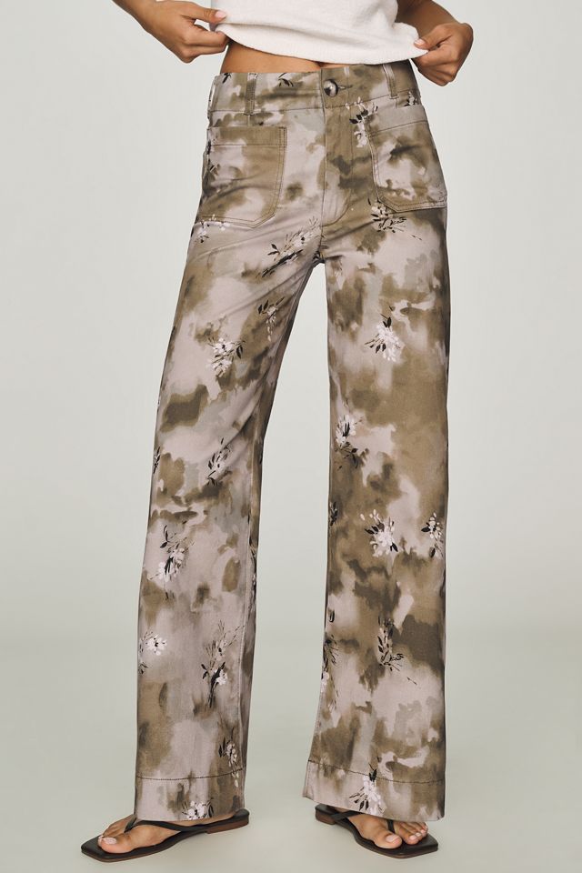 Maeve Colette High-Rise Wide-Leg Full-Length Pants #1