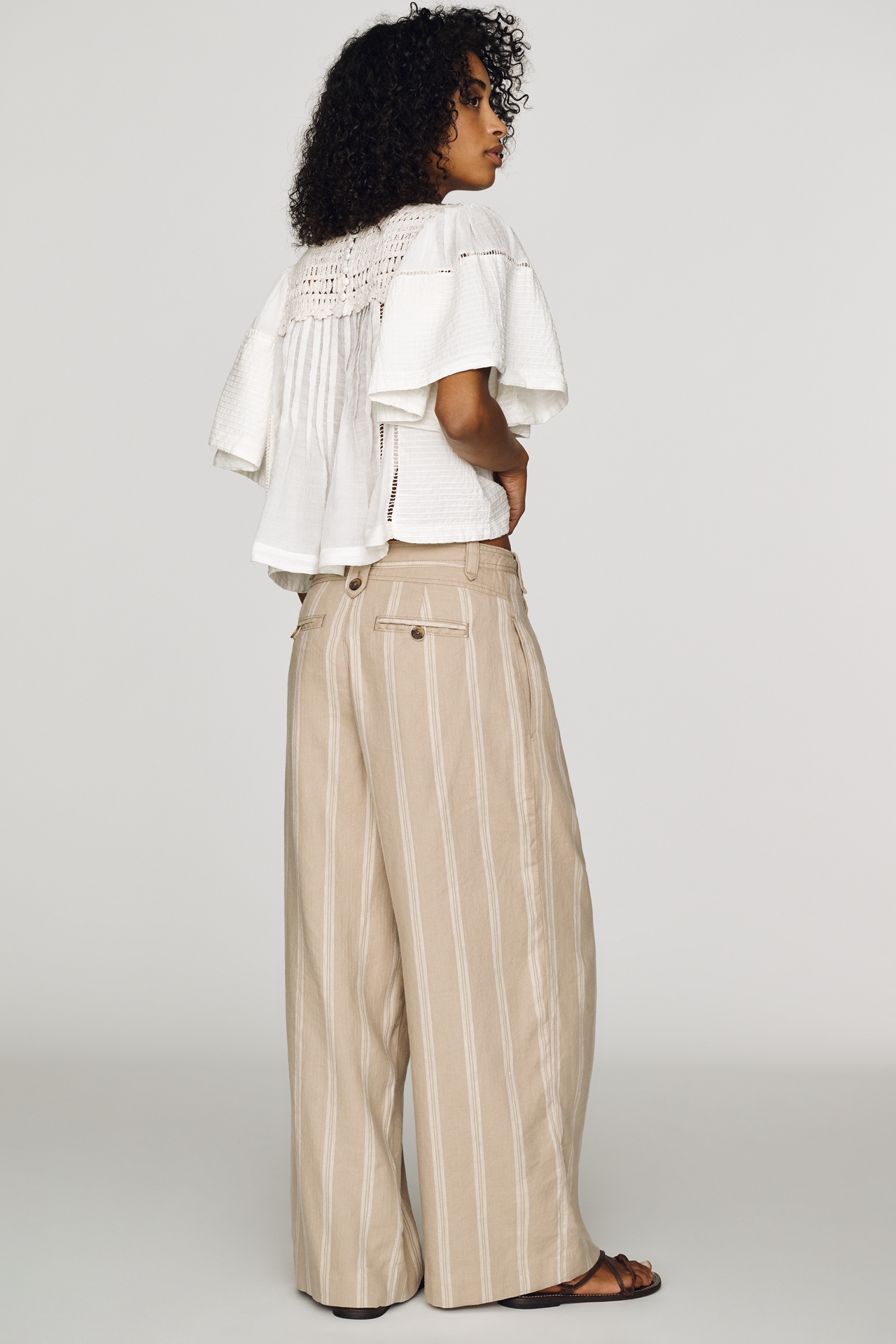 By Anthropologie Noil Wide-Leg Pants