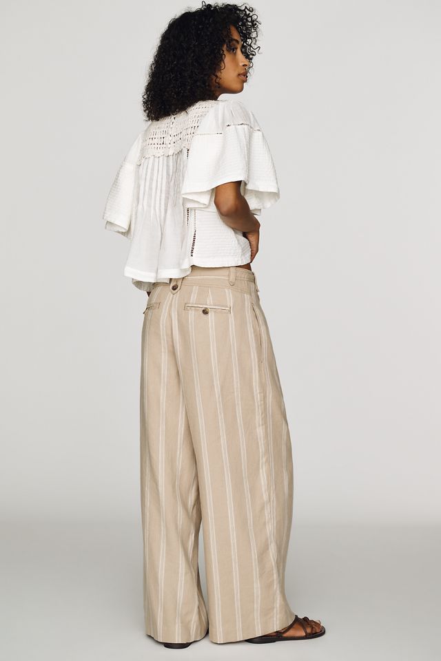 By Anthropologie Noil Wide-Leg Pants #3