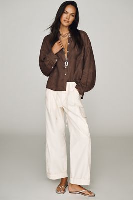 Pilcro Cade 100% Cotton Low-Slung Cargo Pants