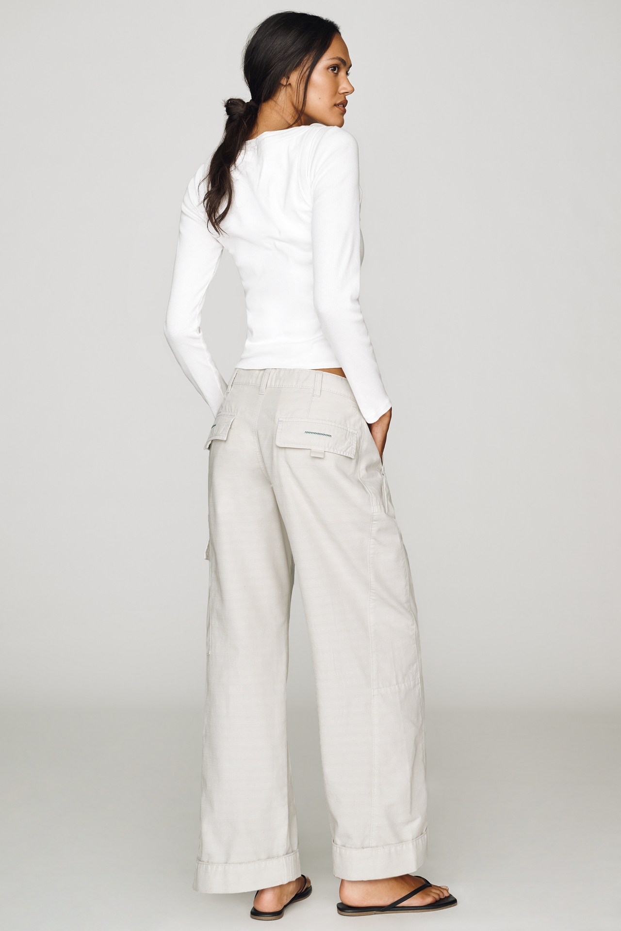 Pilcro Cade Camp High-Rise Utility Chino Pants
