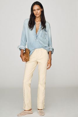 By Anthropologie Jodhpur Mid-Rise Straight-Leg Pants