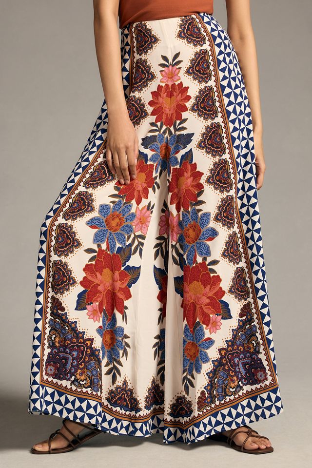Farm Rio Printed Wide-Leg Pants #1