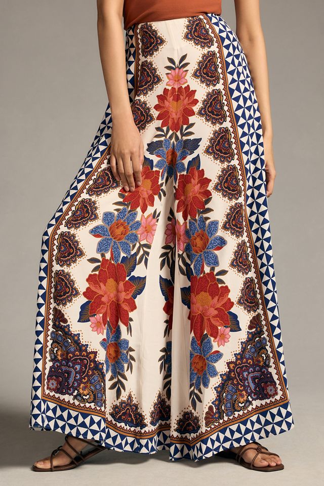 Farm Rio Printed Wide-Leg Pants