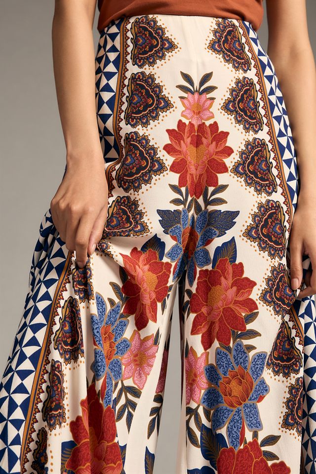 Farm Rio Printed Wide-Leg Pants #4
