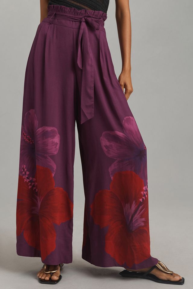 Farm Rio x Anthropologie Floral Wide-Leg Pants #1