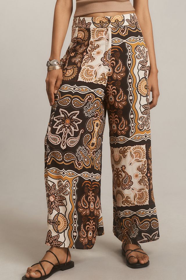 Farm Rio x Anthropologie Printed Wide-Leg Pants #1