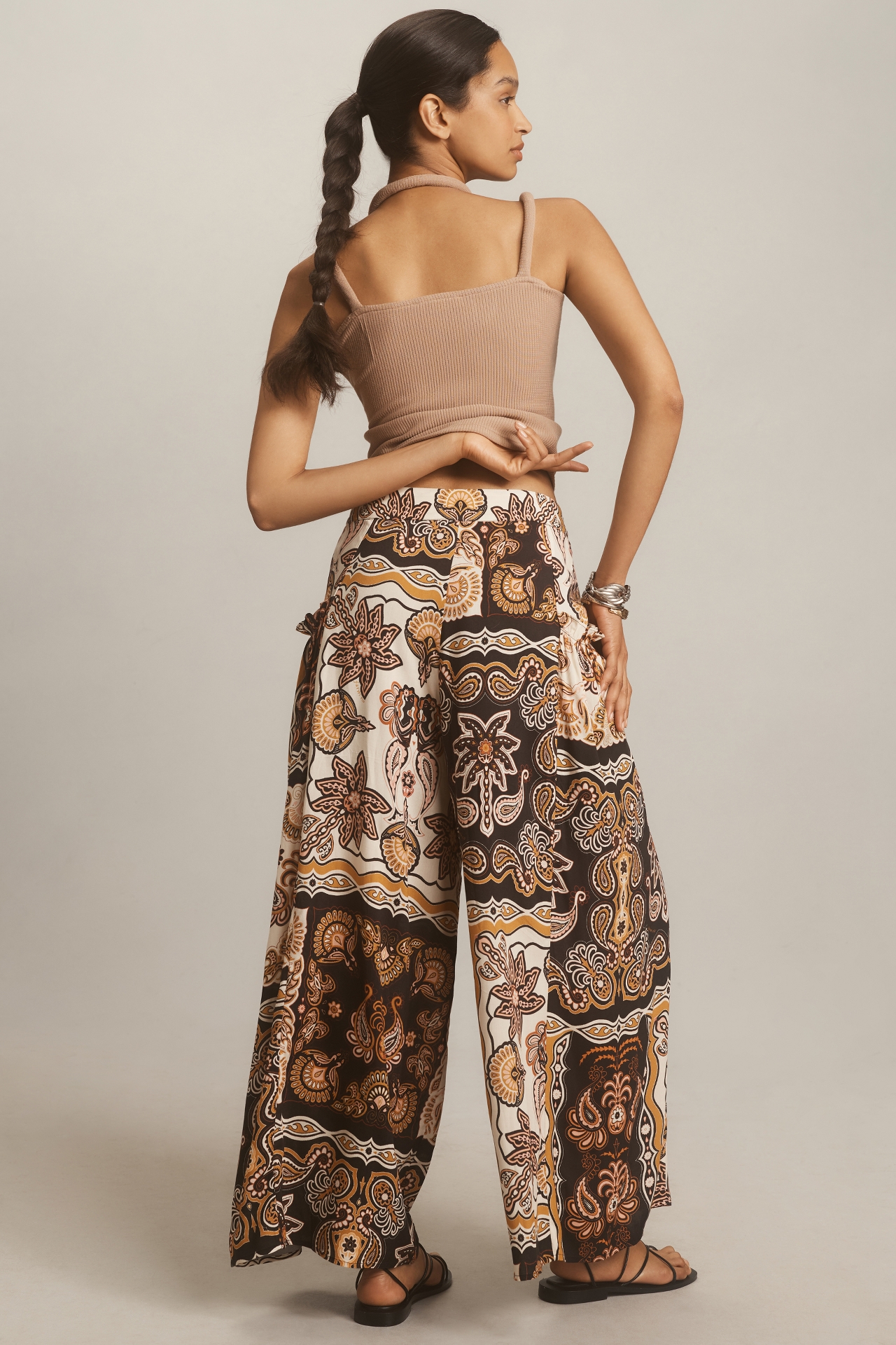 Farm Rio x Anthropologie Printed Wide-Leg Pants