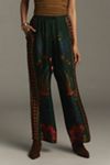 Farm Rio x Anthropologie Satin Drawstring Pants