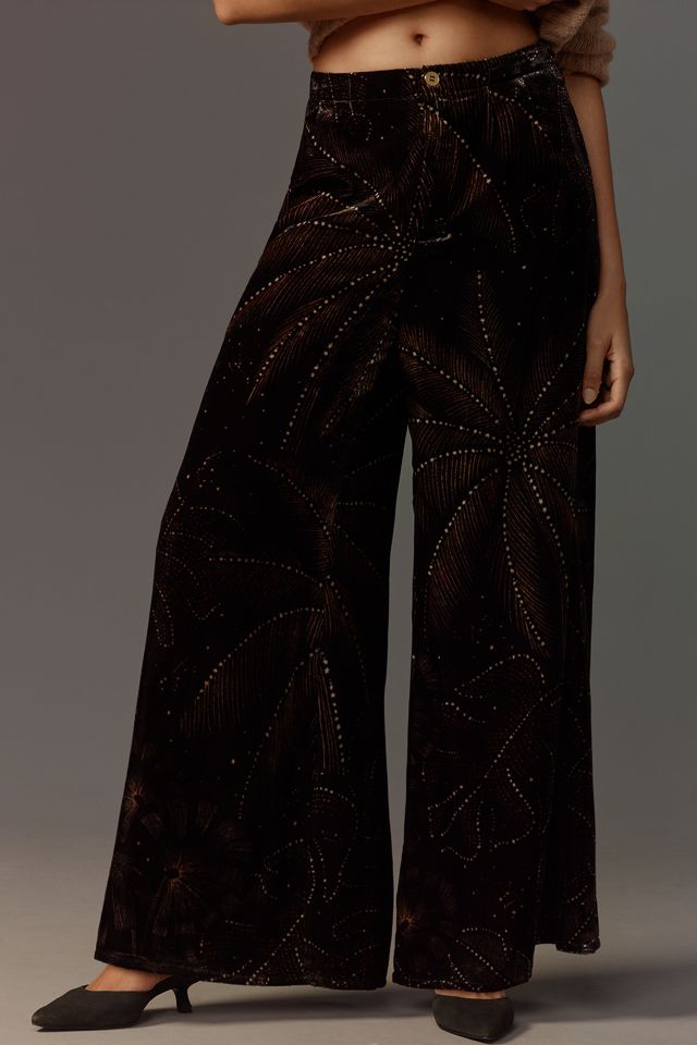 Farm Rio x Anthropologie Printed Velvet Pants #1