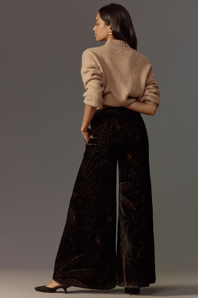 Farm Rio x Anthropologie Printed Velvet Pants #2