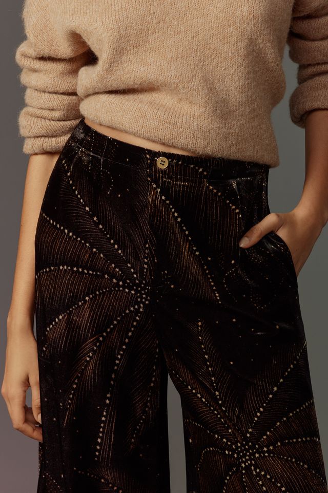 Farm Rio ファーム　パンツ Wide-Leg Twill Trackpants | Nuuly