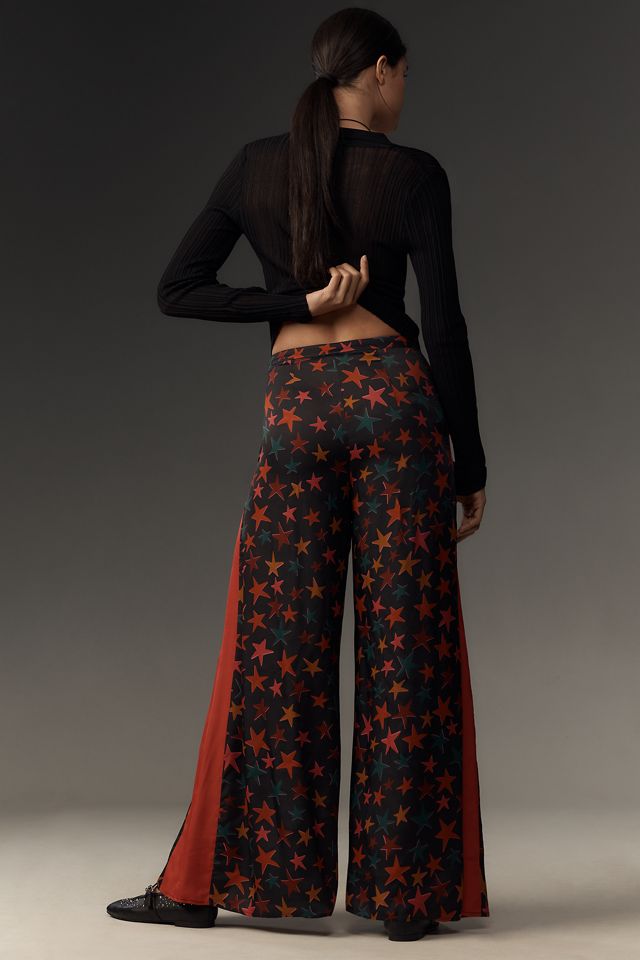 Farm Rio x Anthropologie Star Print Wide-Leg Pants #3