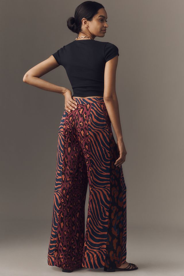 Farm Rio x Anthropologie Mixed-Print Wide-Leg Pants #2
