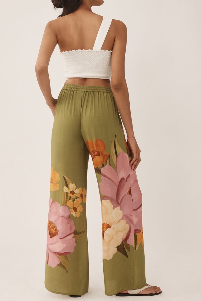 Farm Rio x Anthropologie Placed Floral Pull-On Pants #2