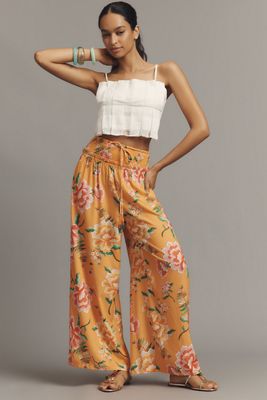 Farm Rio x Anthropologie Printed Velvet Pants | Anthropologie