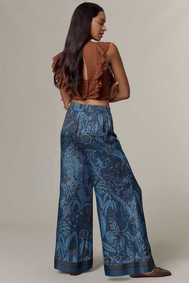 Farm Rio x Anthropologie Wide-Leg Printed Pants #3