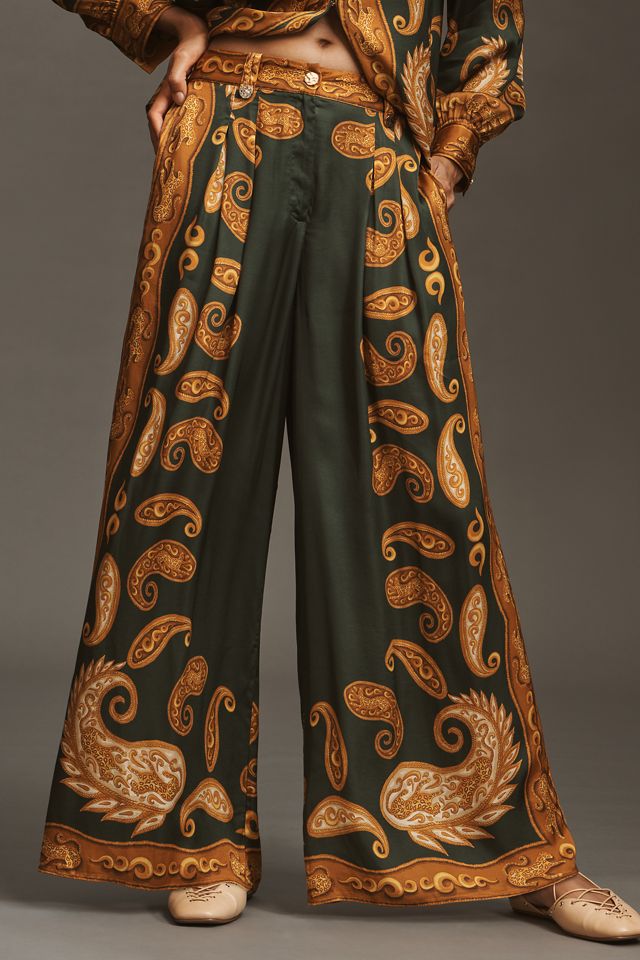 Farm Rio x Anthropologie Printed Wide-Leg Pants #1