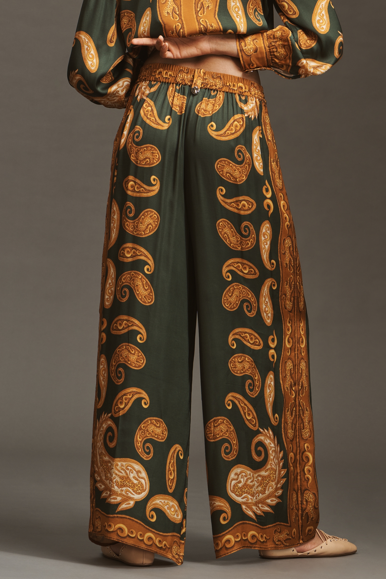 Farm Rio x Anthropologie Printed Wide-Leg Pants