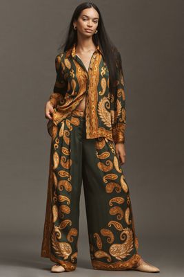 Farm Rio x Anthropologie Printed Wide-Leg Pants