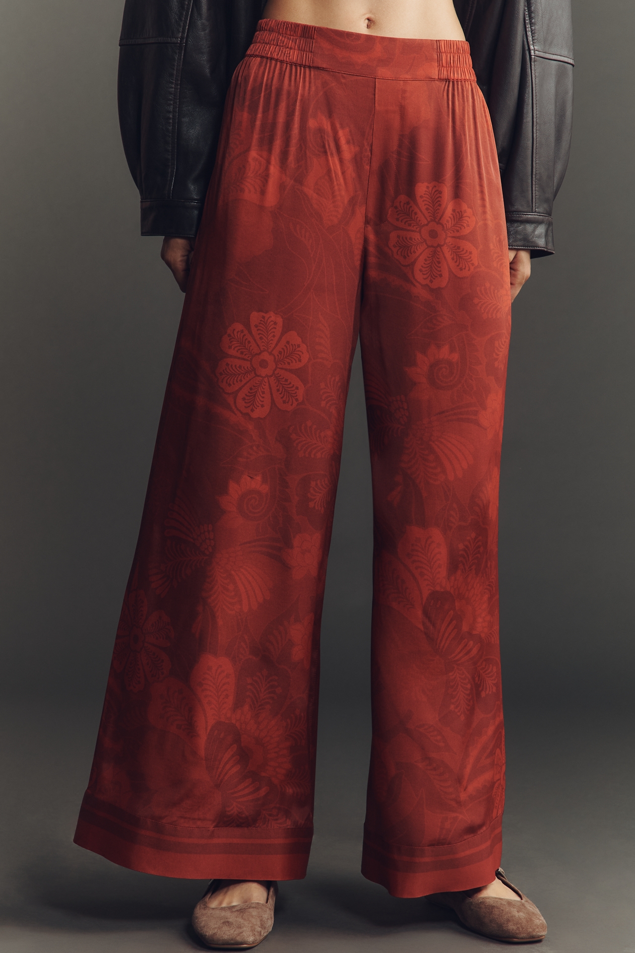 Farm Rio x Anthropologie Printed Wide-Leg Pants