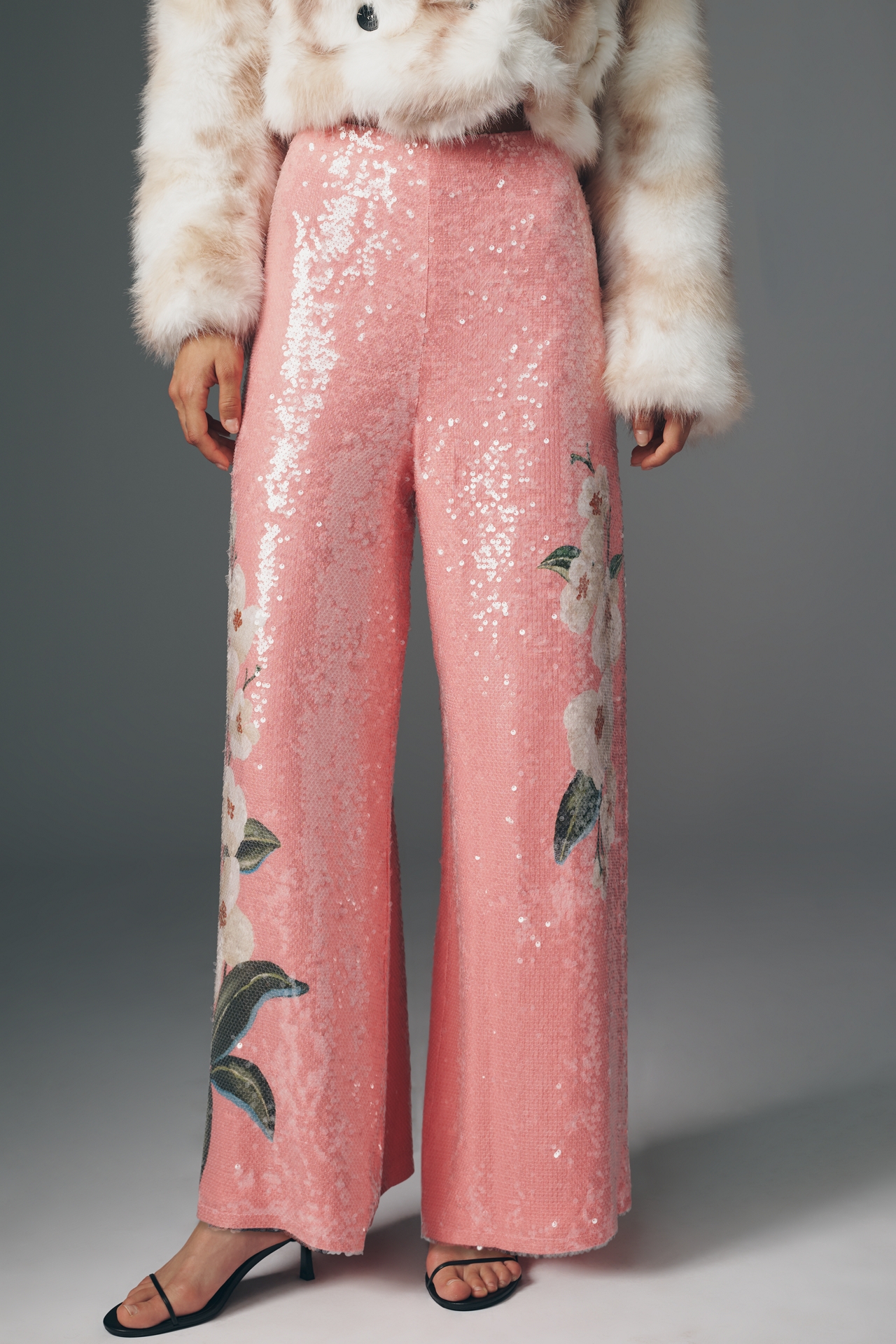 Farm Rio x Anthropologie Sequin Wide Leg Pants