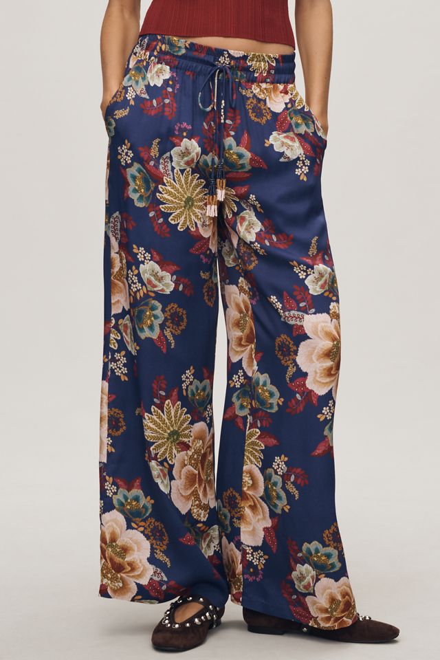 Farm Rio x Anthropologie Floral Wide Leg Pants #1