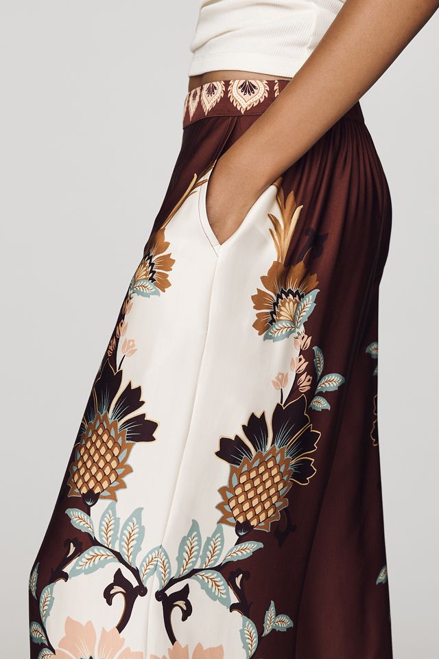 Farm Rio x Anthropologie Sateen Wide-Leg Pants #2