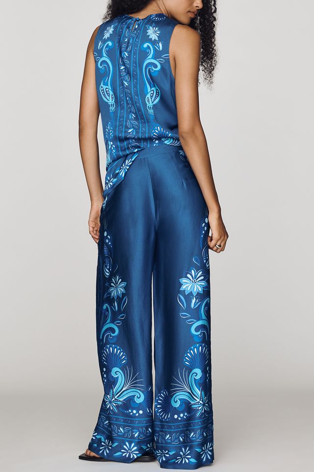 Farm Rio Patterened Wide-Leg Pants #3