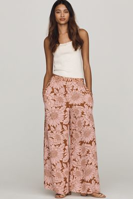 Farm Rio Floral Printed Wide-Leg Pants