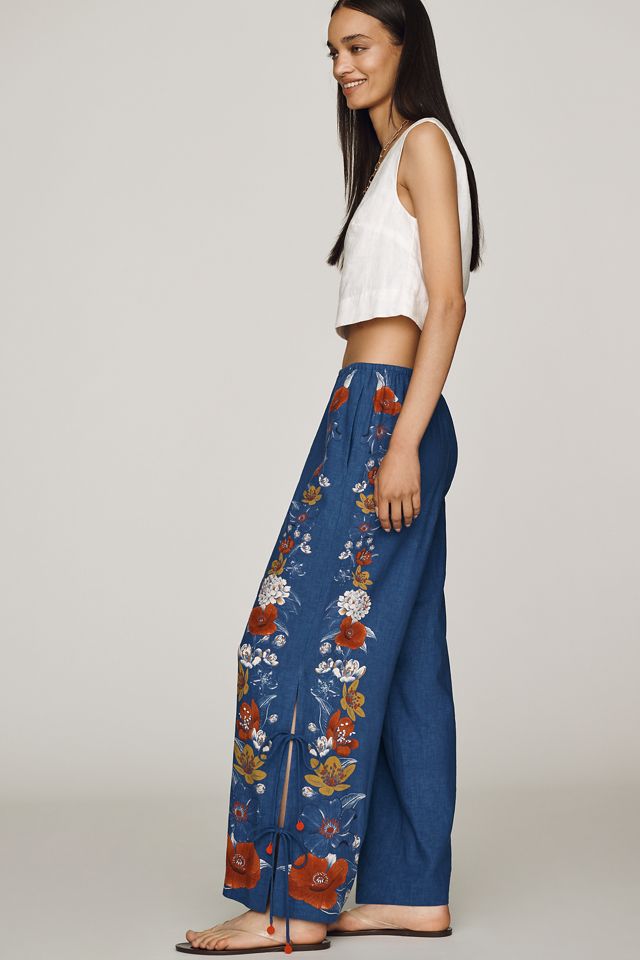 Farm Rio Floral Wide-Leg Pants #1