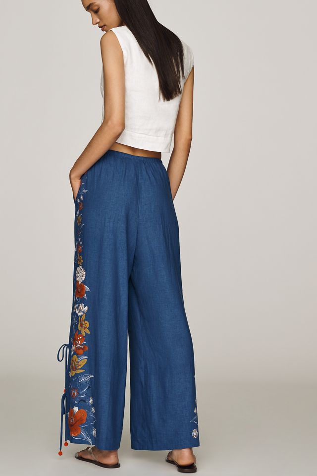 Farm Rio Floral Wide-Leg Pants #2
