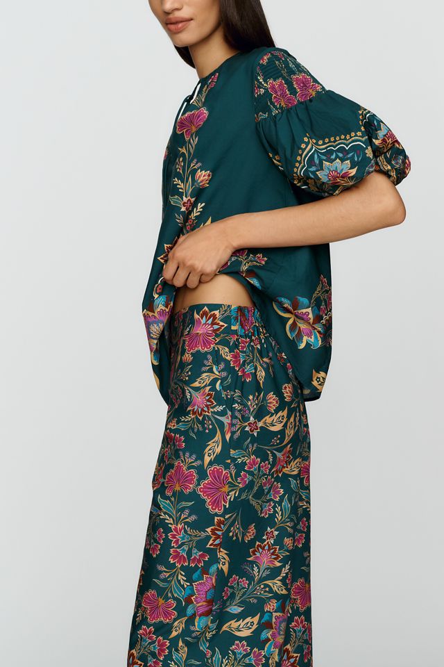 Farm Rio Printed Wide Leg Pull On Pants #3